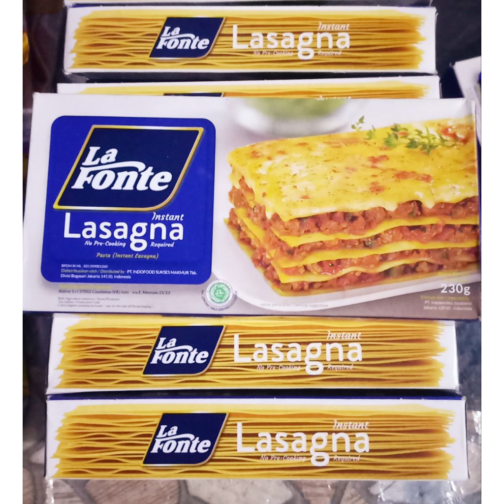 

LA FONTE LASAGNA 230gr Pasta (Instant Lasagna)