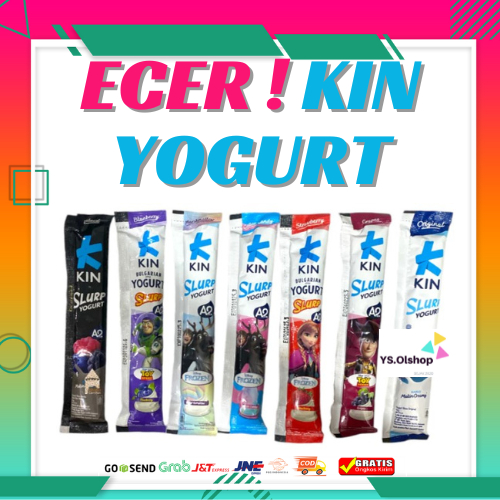 

ECER \\ KIN YOGURT Slurp 45 Gr Stik ANEKA RASA olahan susu Yoghurt