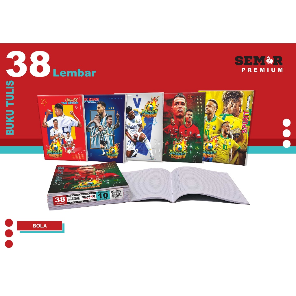 

Book | Buku Tulis Semar Premium All Series 38 Lembar (10PCS)