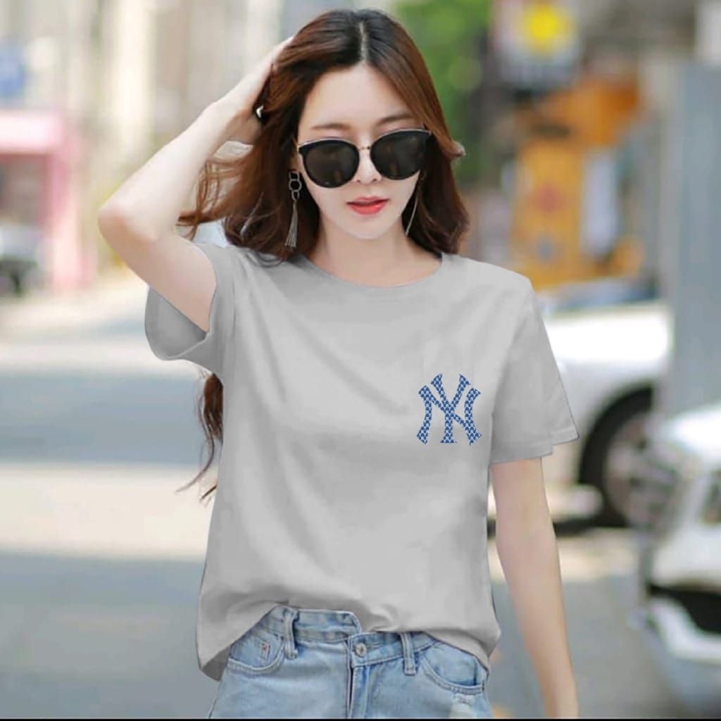 KAOS WANITA LOGO NY KEKINIAN II ATASAN WANITA DEWASA II KAOS DEWASA