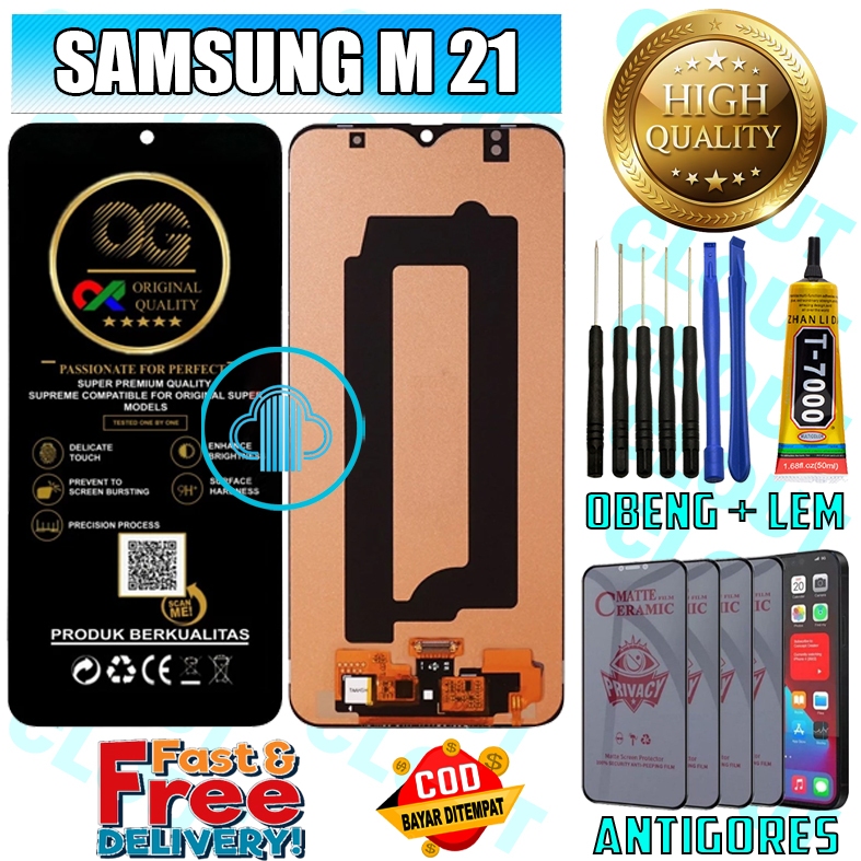 LCD TOUCHSCREEN SAMSUNG M21 LAYARSENTUH SAMSUNG GALAXY M SERIES ORIGINAL ORI ALL MEREK FULLSET OEM
