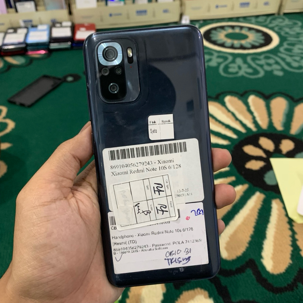 REDMI NOTE 10S 6/128 NORMAL ORIGINAL | HP SECOND MURAH BERGARANSI