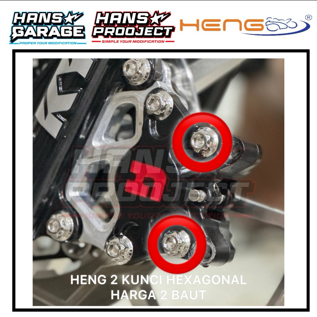 Baut 2 Kunci HENG Kaliper KTC BREMBO ACCOSATO