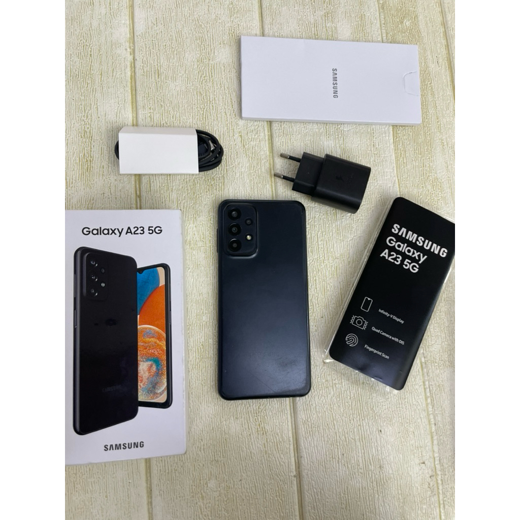 Samsung galaxy A23 5G 8/128gb sein original hp hape android bekas second murah