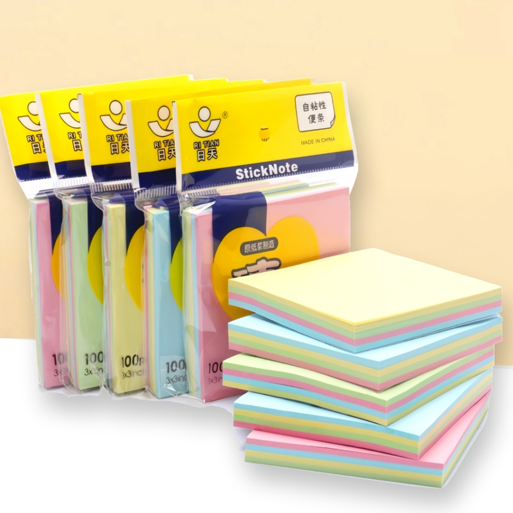 

GYN Memo Stick / Sticky Note / Kertas Memo Polos 4 warna