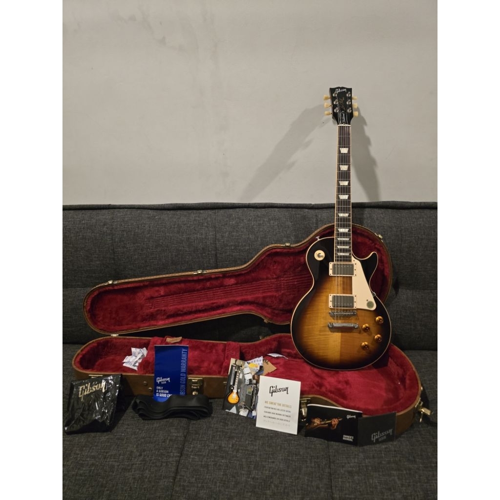 Gitar Gibson Les Paul Traditional T0bb4c0 Burst Tahun 2014 Made in USA 100% Original