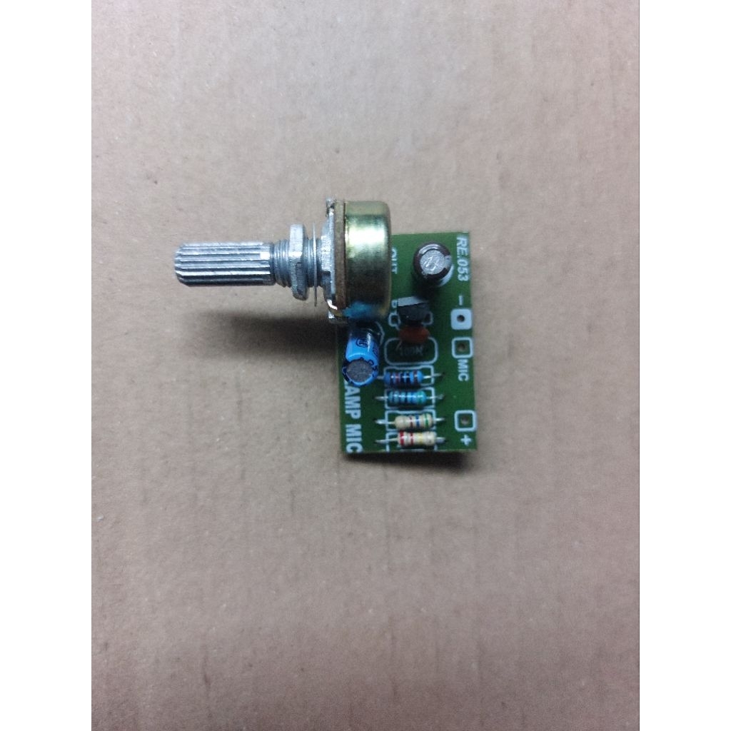 Kit Pre Amp Mic Penguat Mic 1 Transistor 2 Transistor