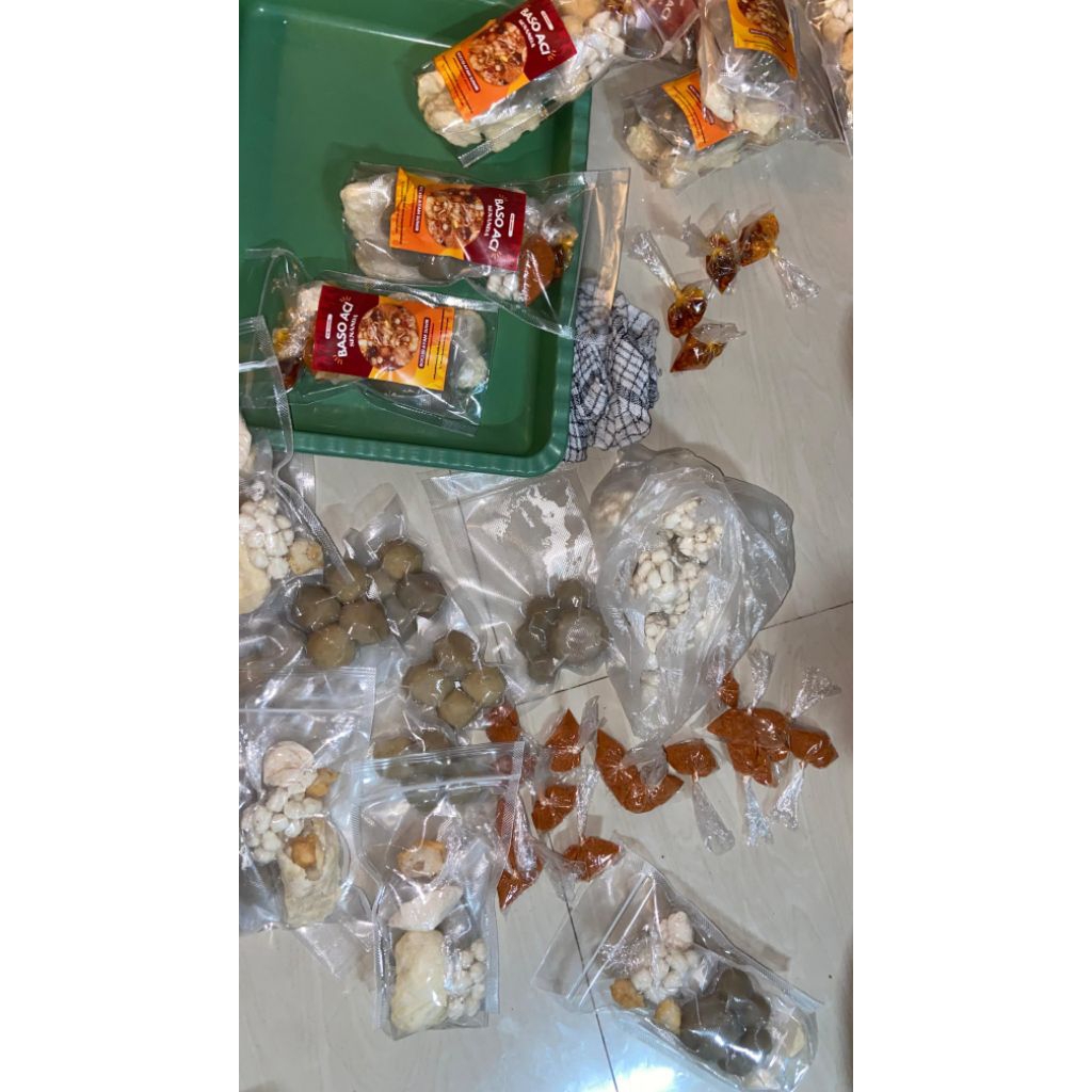 

baso aci tanpa printilan (hanya baso)| isi 6 baso aci