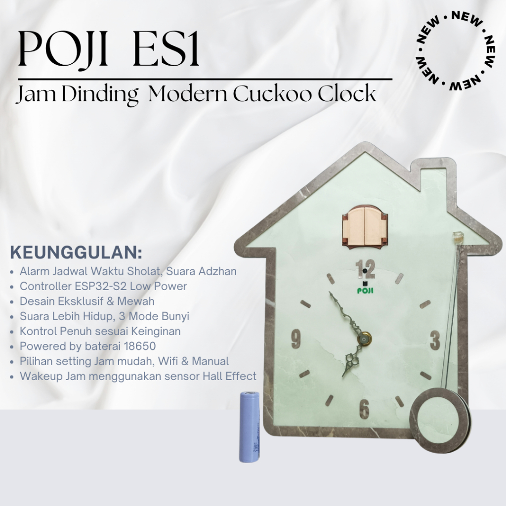 Jam Cuckoo Clock Modern POJI ES1