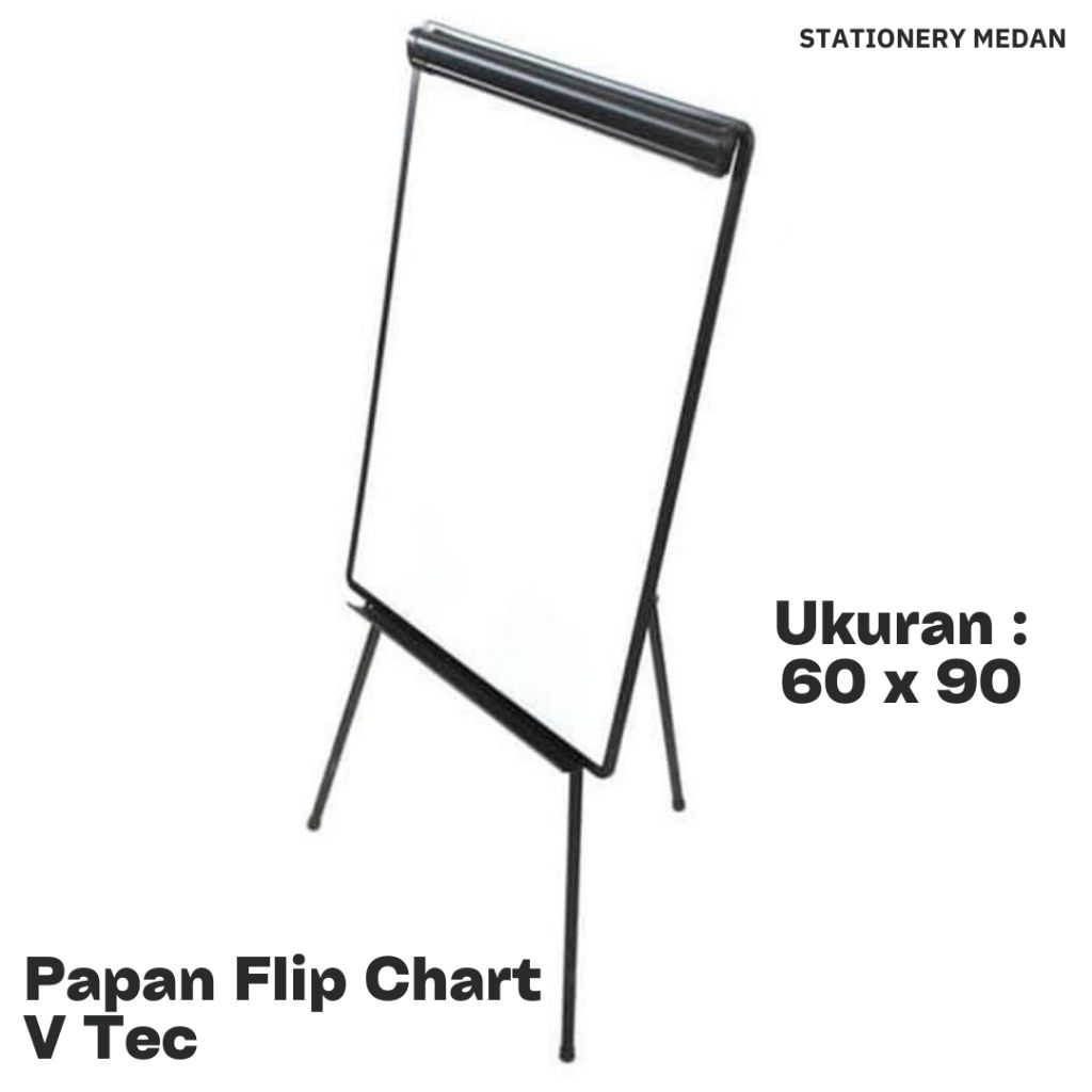 

Papan Flipchart/Flipchart Board/papan Presentasi 60x90 V-tec Magnetic