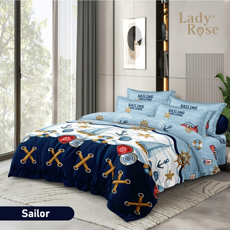 Lady Rose - Bedcover Set King 180x200 - Sailor