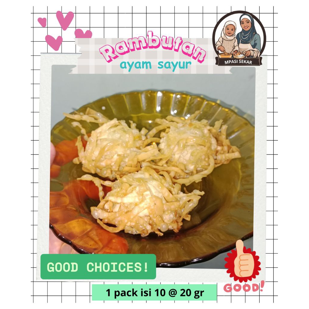 

PRE ORDER BOLA RAMBUTAN AYAM SAYUR