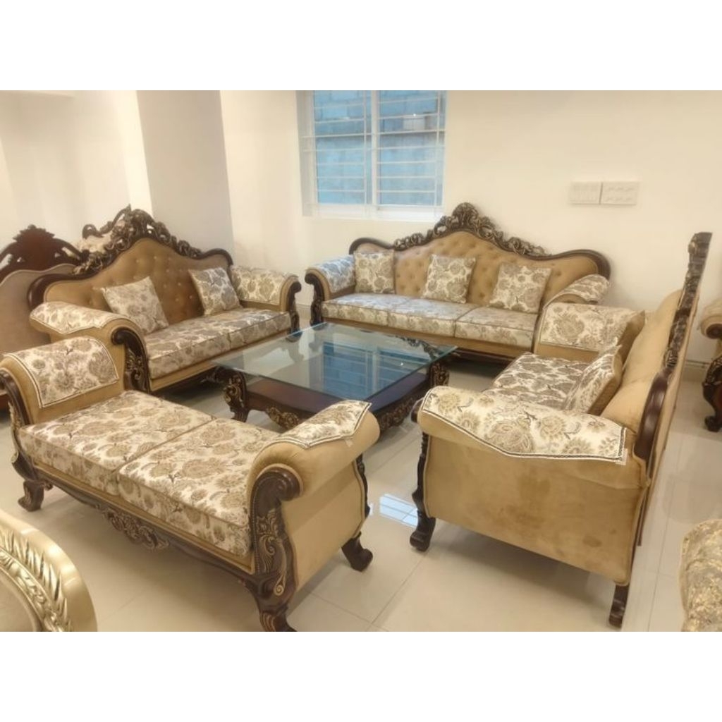 Set Kursi Sofa Tamu Kayu Jati / Sofa Tamu Mewah / Sofa Tamu Kayu Jati