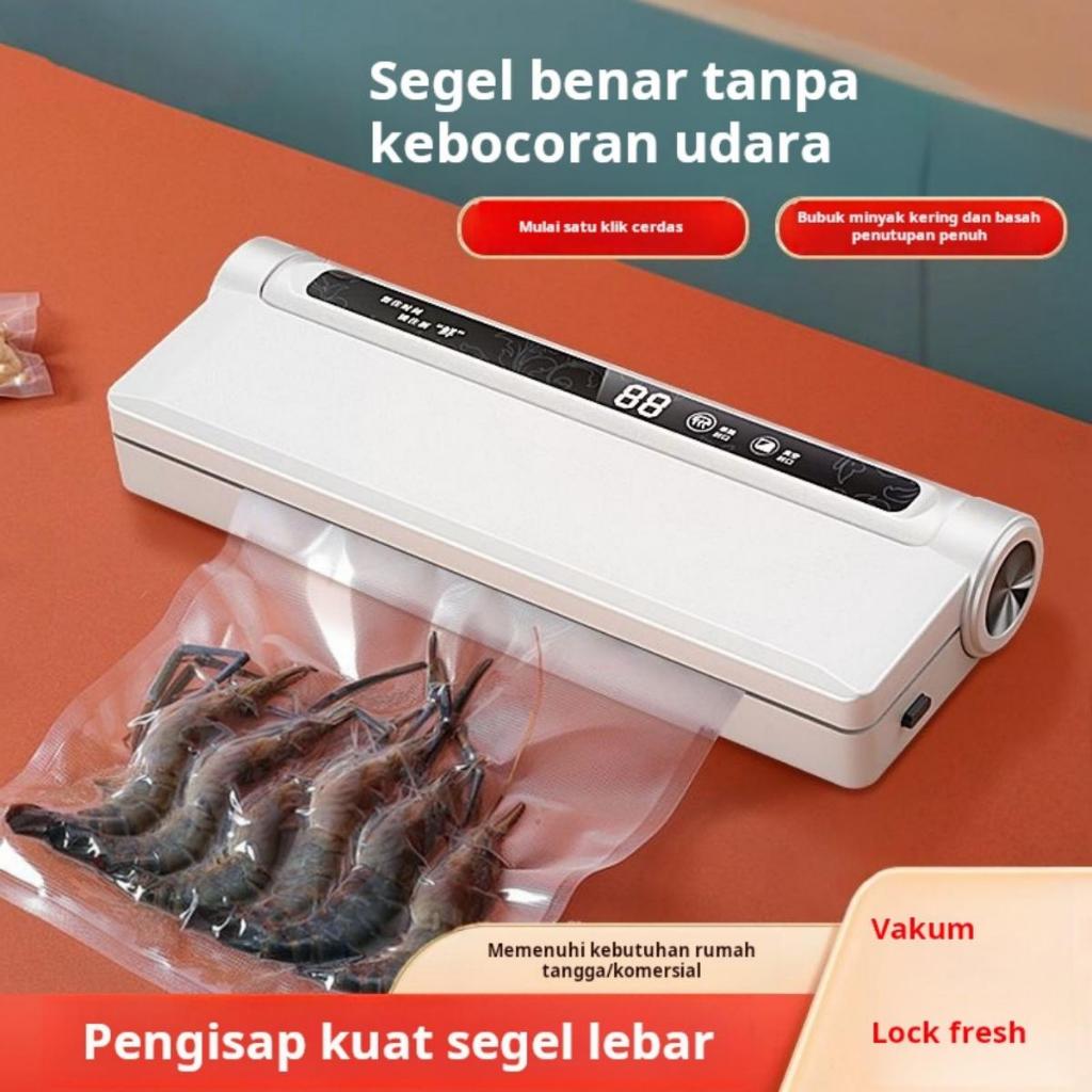 Putih Alat Vakum Makanan Frozen Vacum Sealer Alat Vakum Makanan Basah Kering Frozen Food Seal Free 1
