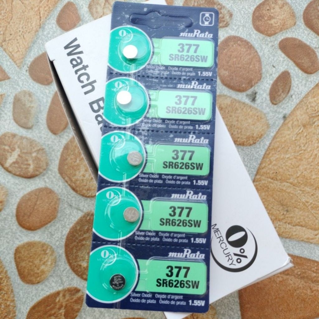 Baterai jam tangan Murata SR626 murata pengganti merk sony Murata 377 sr626