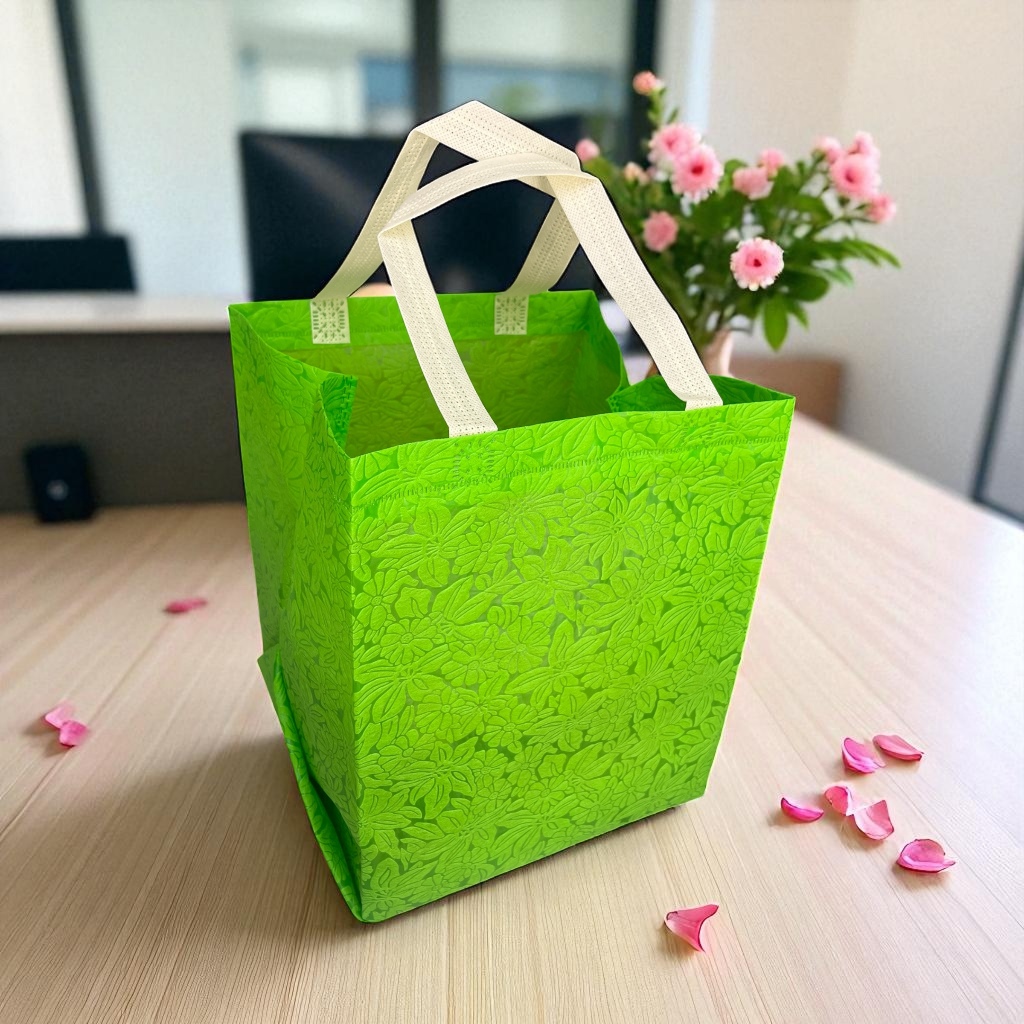 

(Isi 12 Pcs) Tas Full Embos Uk 22x24 Tinggi 28 cm / Untuk Box Nasi uk 22x22 (R10B)