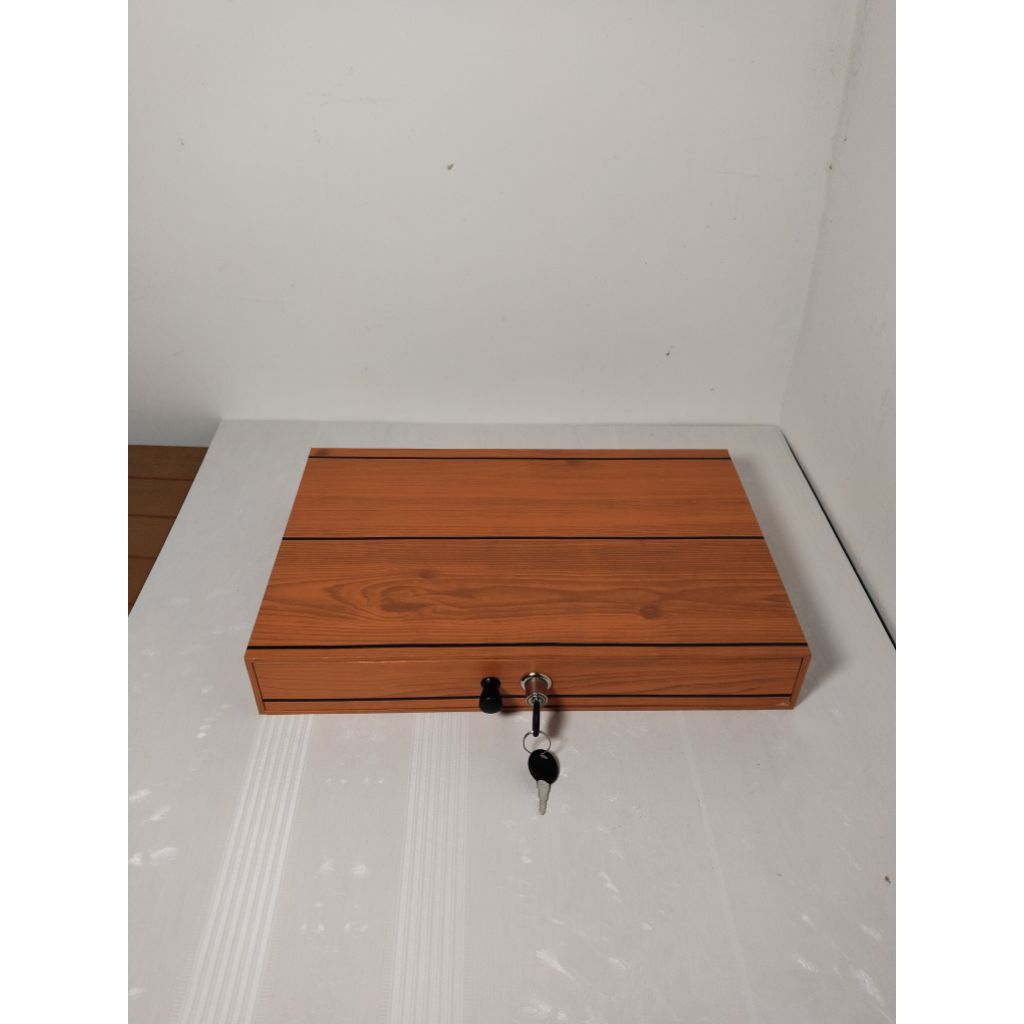 Cash Drawer/Laci Kasir Motif kayu 8 Sekat