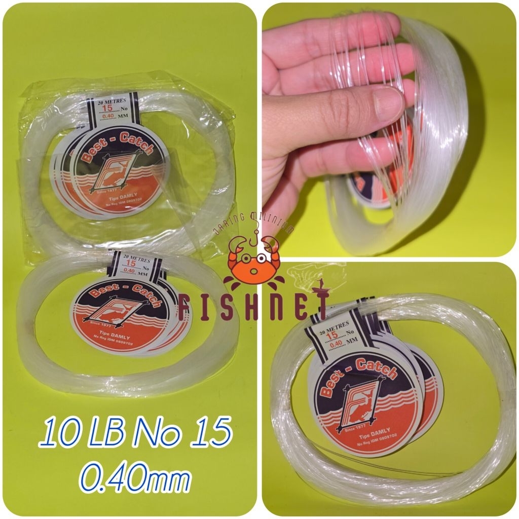 Senar Pancing Best Catch (No15 0.40MM) 200meter