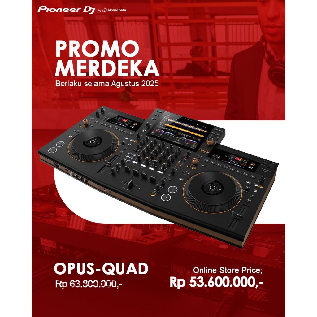 Pioneer DJ OPUS-QUAD Professional All In One DJ System Opus Quad