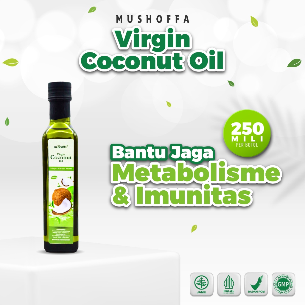 

Mushoffa VCO 250ml - Minyak Kelapa Alami, Organic, Tanpa Pengawet & Bahan Tambahan