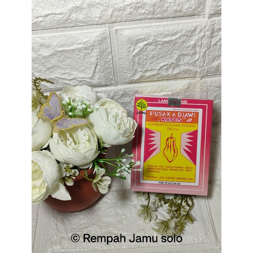 

Jamu Cap Kates Jamu Pusaka Djawi 1 box isi 10 Sachet