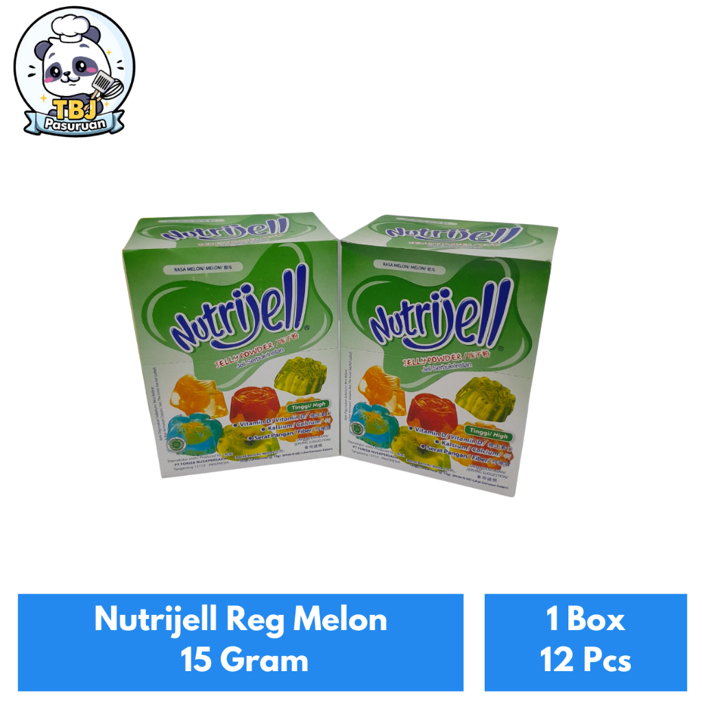 

Nutrijell Reg Melon 15 Gram Kemasan 1 Box Isi 12 Pcs
