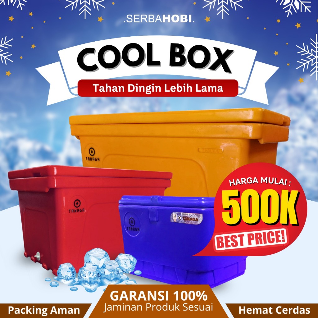 Cool Box 45 Liter / 65 Liter / 120 Liter / 220 Liter Cooler Box Es Batu Ikan Daging Minunan Ice Box 