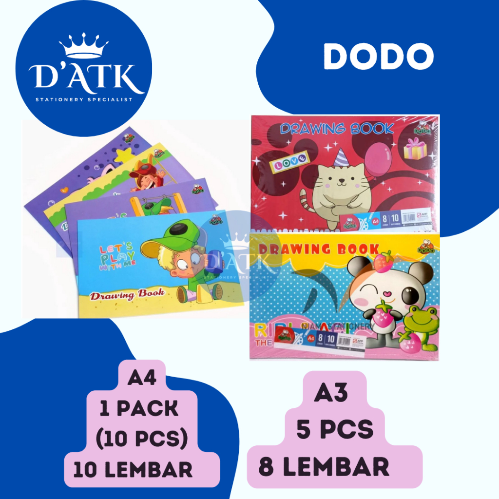 

Buku Gambar DODO A4 1 Pack(10 Pcs) A3 (5 Pcs) Premium Quailty