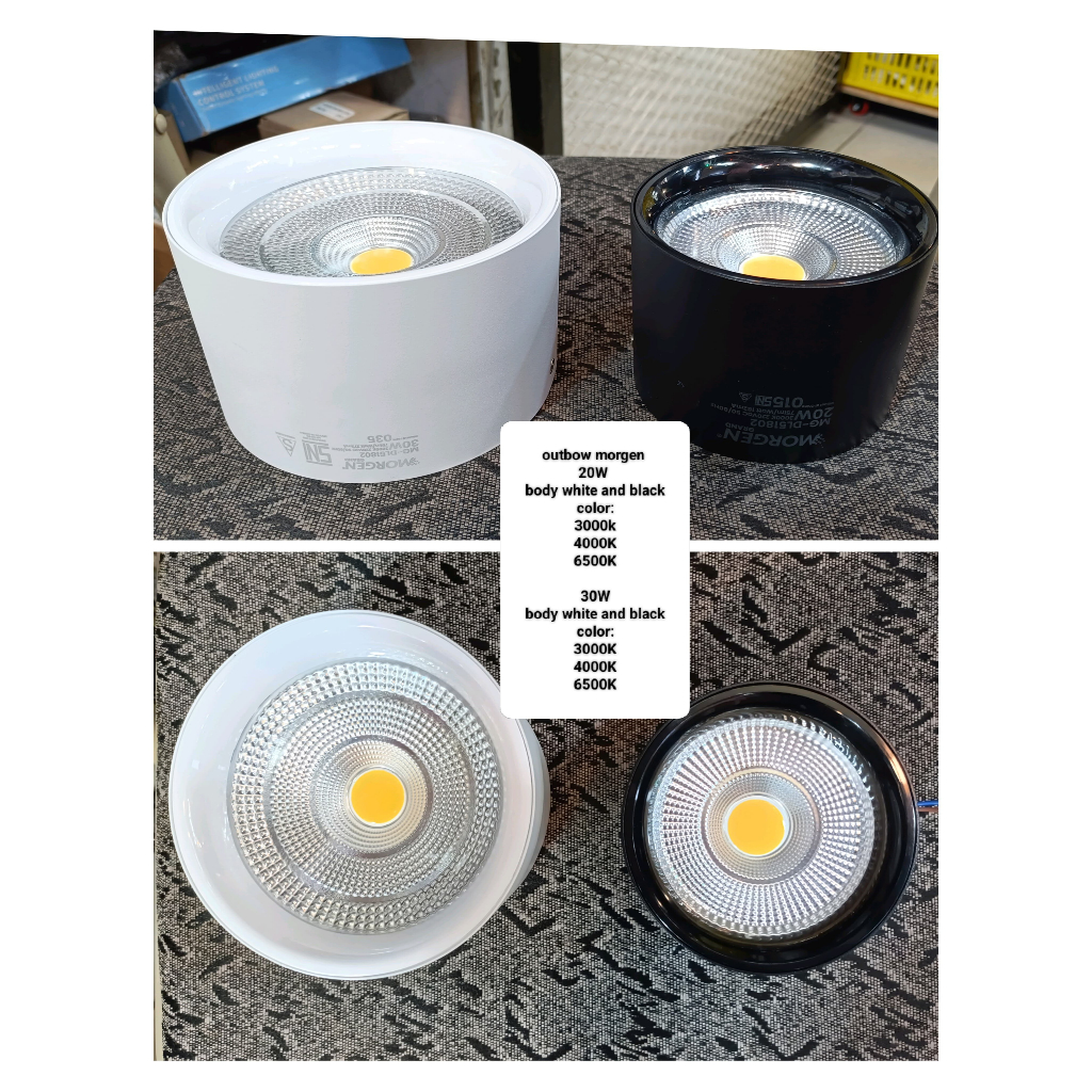 LAMPU DOWNLIGHT OUTBOW BULAT 30W MORGEN 220V LAMPU SPOTLIGHT DOWNLIGHT MORGEN