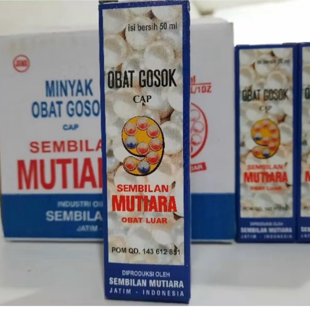 Minyak Gosok Sembilan Mutiara (9 Mutiara) 100% ASLI