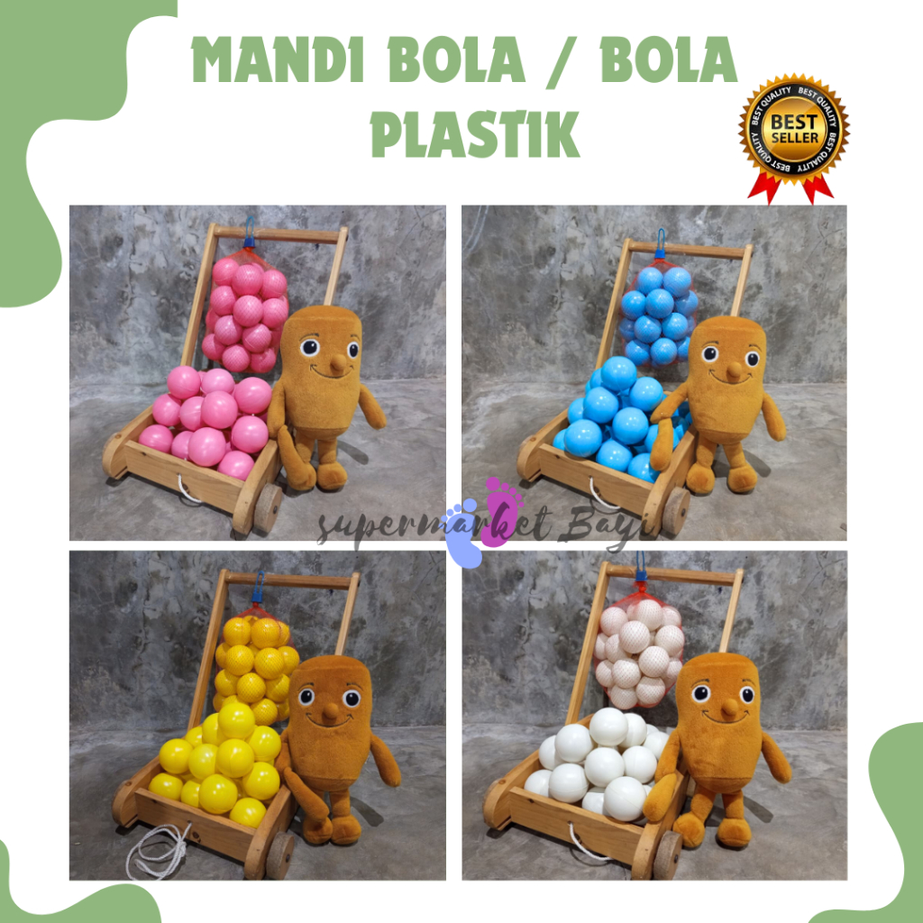 Bola Mandi Plastik / Mainan Bola Mandi / Bola Mandi Polos / Mainan Mandi Bola Plastik / Mainan Mandi