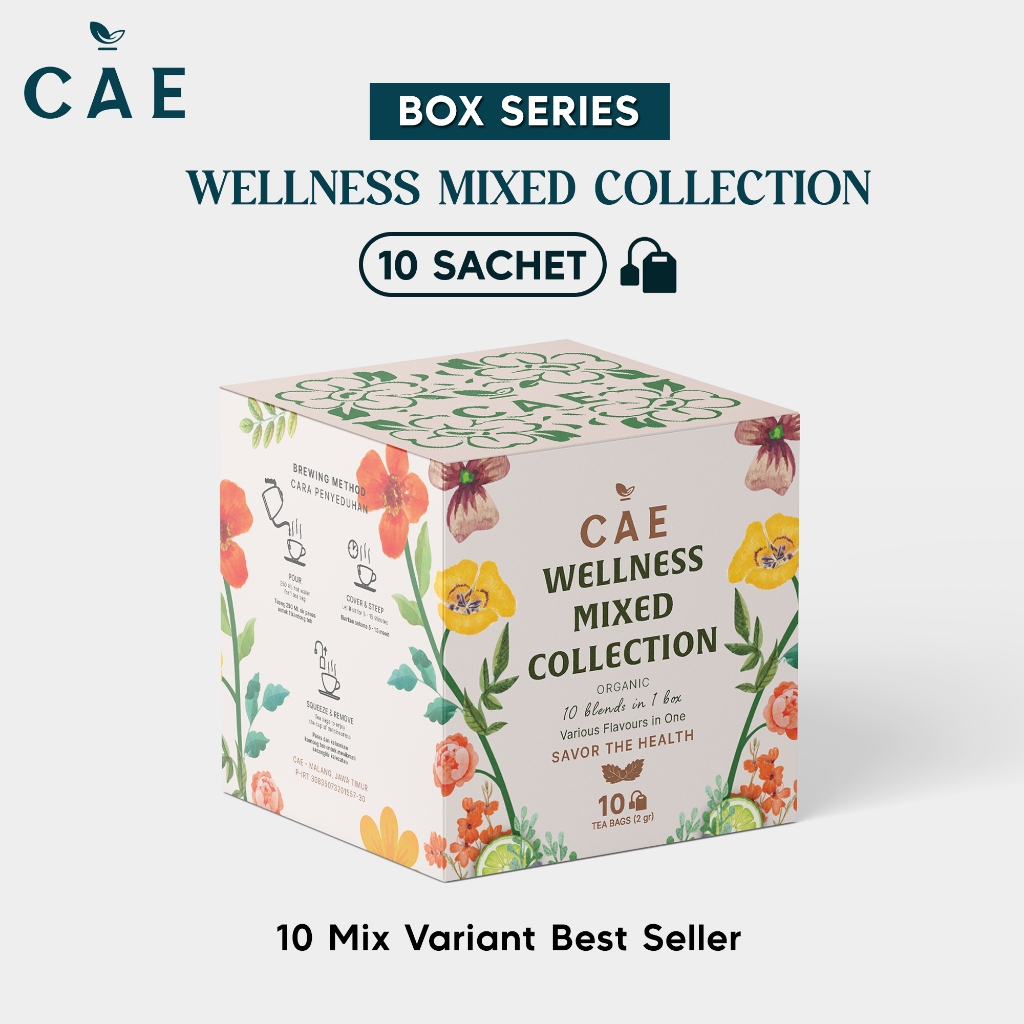 

BOX WELLNESS MIXED COLLECTION | Herbal Tea Blend Calming Blue Immunitea De-Bloat Lemon Ginger Stress Less Menstrual Relief Glow Getter Hormonal Imbalance Inner Cleanse Sugar Balance