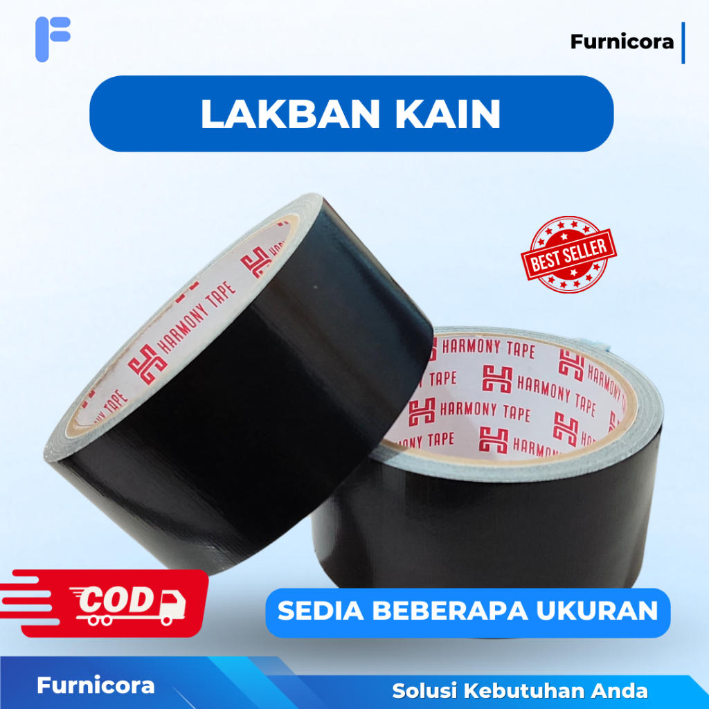 

Lakban Kain Hitan 20 Yard Tebal dan Kuat - Lakban Hitam Kain Super Kuat