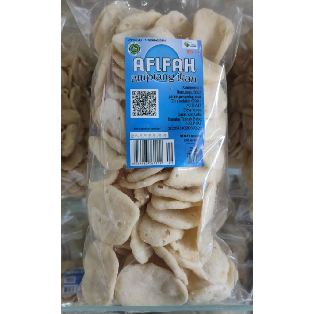 

kerupuk ampiyang,makanan khas bangka