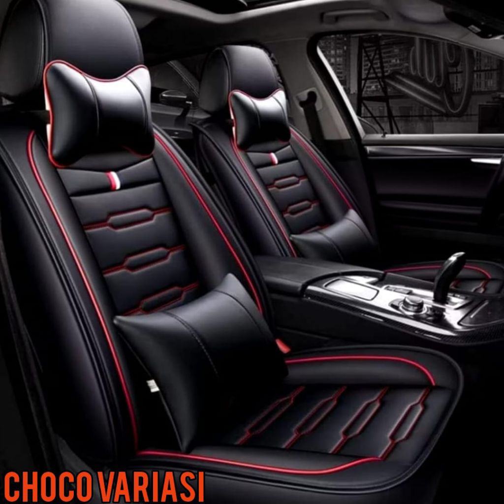 sarung jok mobil Innova reborn 2021 - 2025 full 3 baris depan tengah belakang gratis bantal