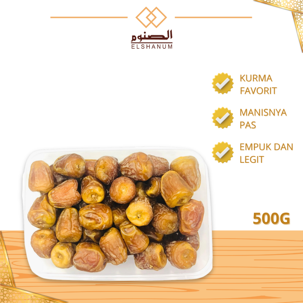 

Kurma Sukari Al Qassim Premium 500gr, Lembut Empuk Manisnya Pas,Oleh-Oleh Haji Dan Umroh, Sabani Store
