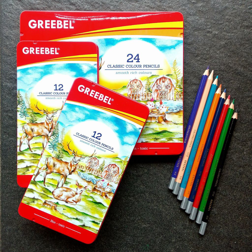 

Pensil Warna Colored Pencils Greebel | 12 | 24 | Warna Tin Case ( Set ) [ Original ]