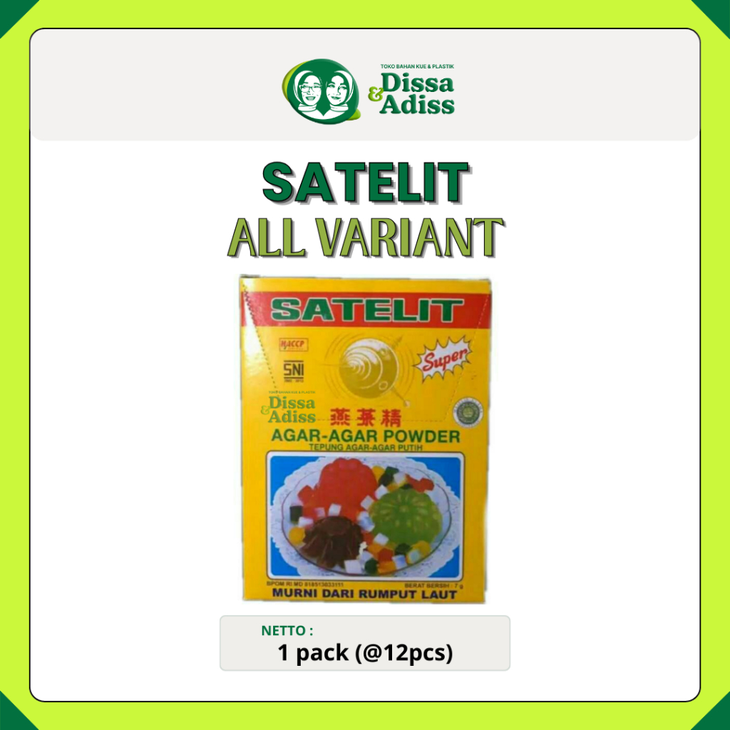 

Agar agar satelit super 7gr @12 pcs