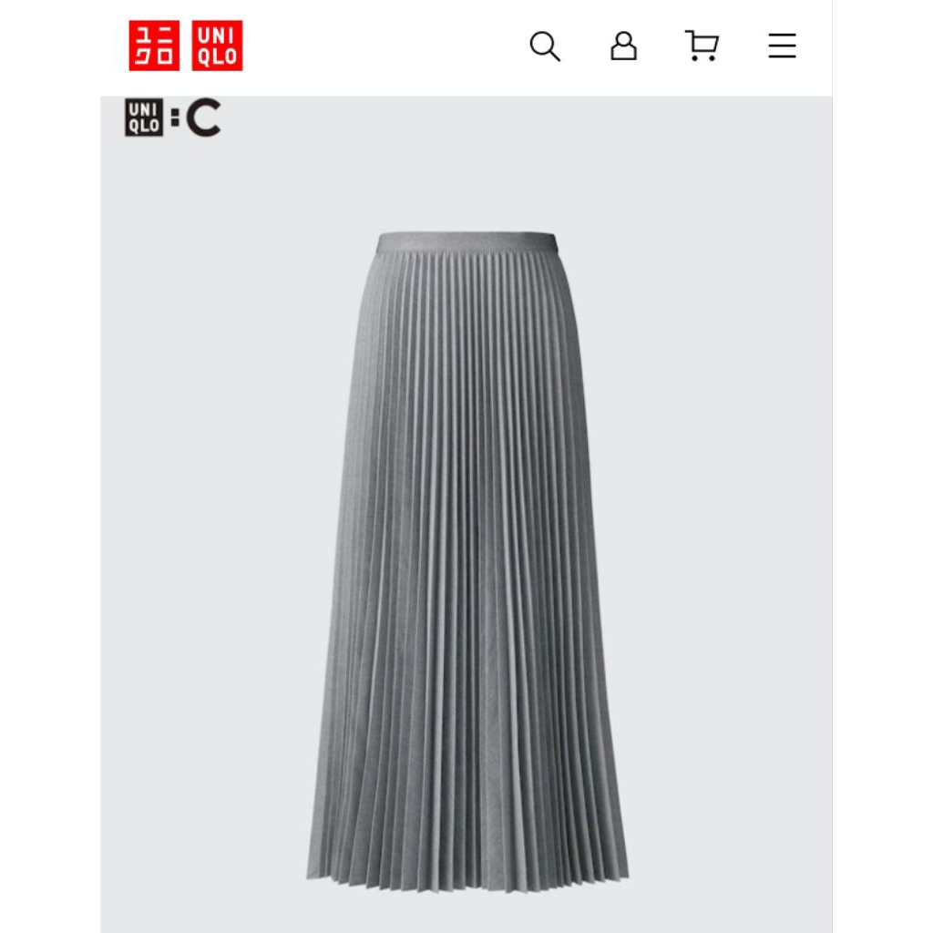 Preloved Rok Plisket by Uniqlo Claire