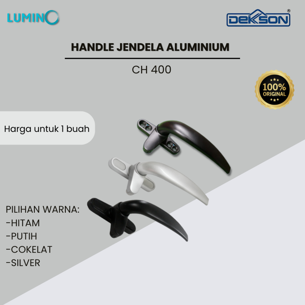 Dekkson - Ram Buncis Jendela Aluminium CH 400 HDL / Kunci Jendela Kanan / Casement Handle