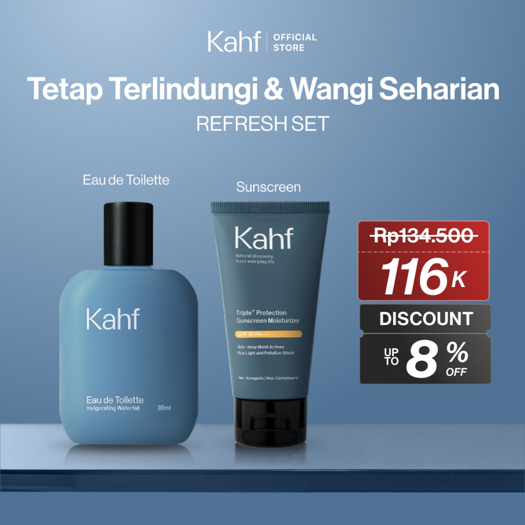 [KAHF BUNDLE 2IN1 PAKET PERAWATAN DAILY USE ESSENTIALS : TETAP TERLINDUNGI & WANGI SEHARIAN] Paket P