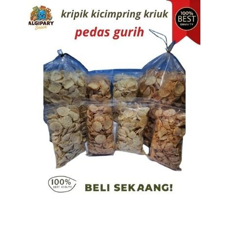

Kripik Kicimping Pedas Gurih Kriuk Renyah Bawang Singkong Khas Sunda Snack Tradisional 1kg 500grm 250Gram