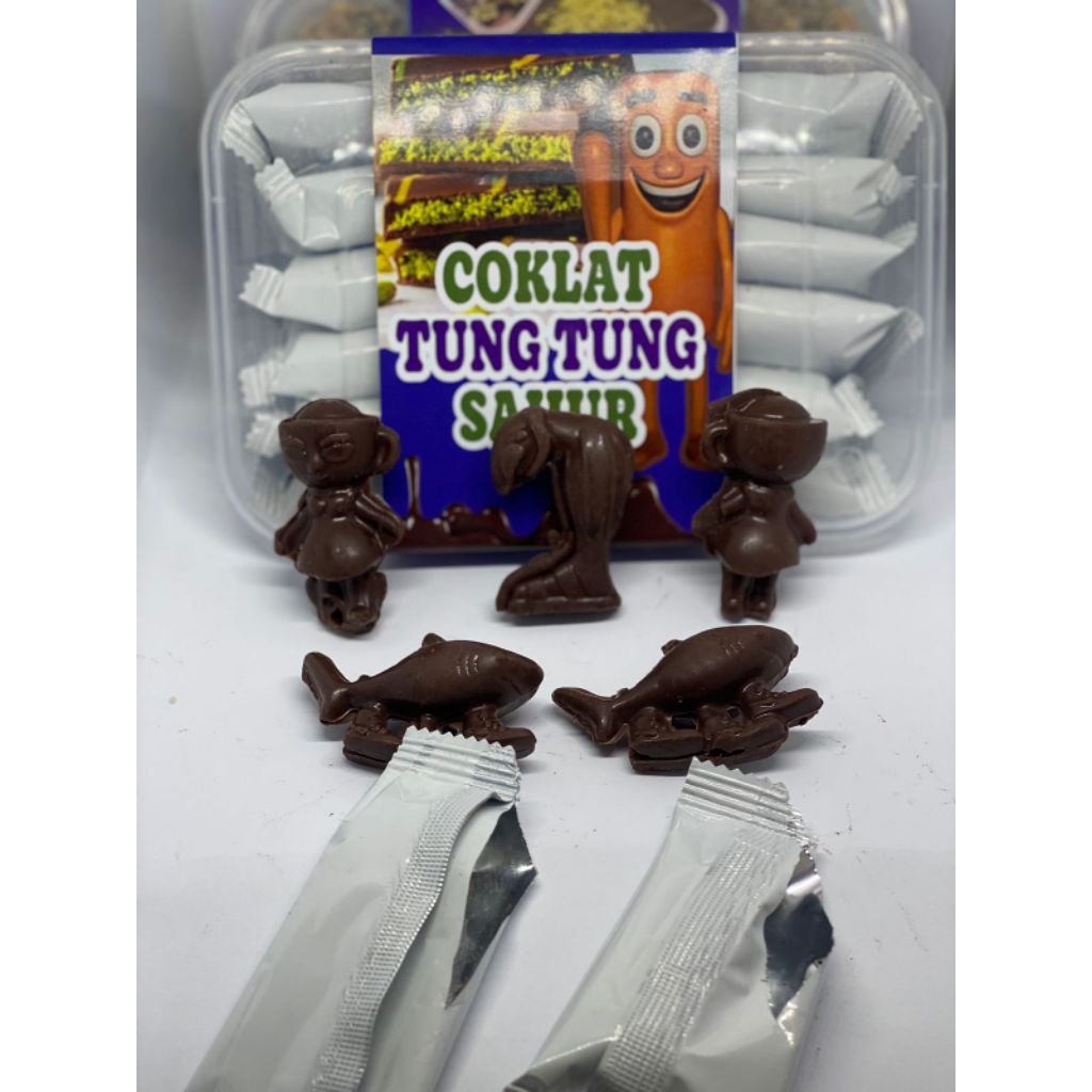 

isi 12 pcs coklat+kacang karakter tungtung sahur BY RAYYA/coklat viral /karakter tungtung sahur dan anomali /coklat viral