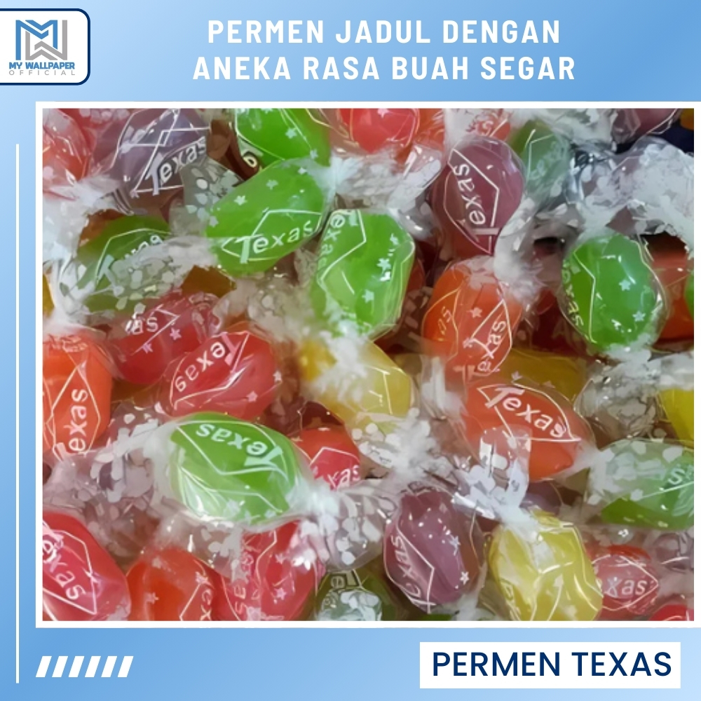 

Permen Jadul Texas Permen Rasa Mix Aneka Buah Permen Teksas Lilyput Halal Kemasan Kecil 100 Gram