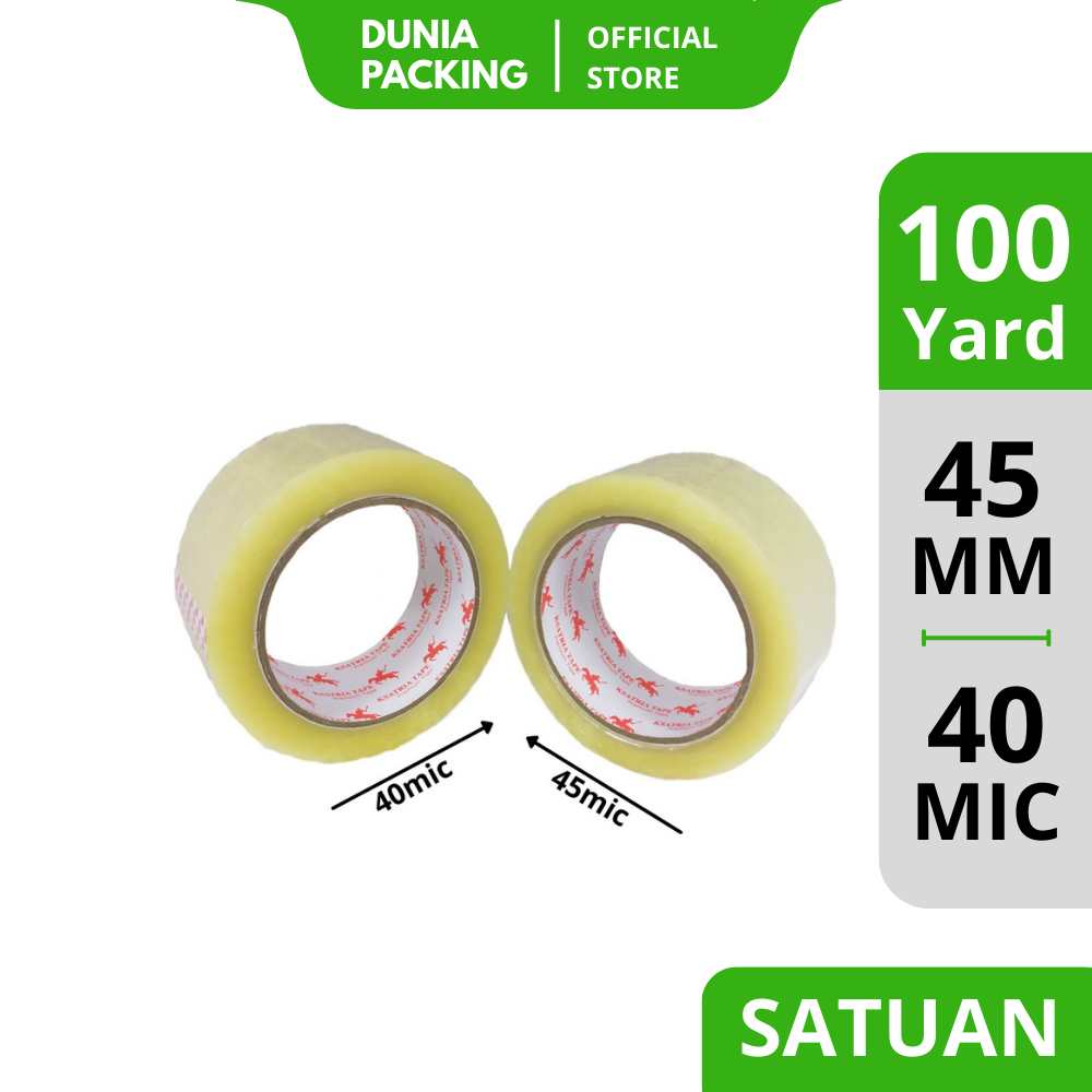 

[KSATRIA] Lakban OPP Tape Lakban Bening Dunia Packing 45 mm X 100 yard 2 Inch lakban custom anti bocor tempat lakban besar lakban kertas Terlengkap Opp Lakban Bening lakban besar bening lakban bening 100 yard murah COD Barang Ready Stok Daya tempel kuat