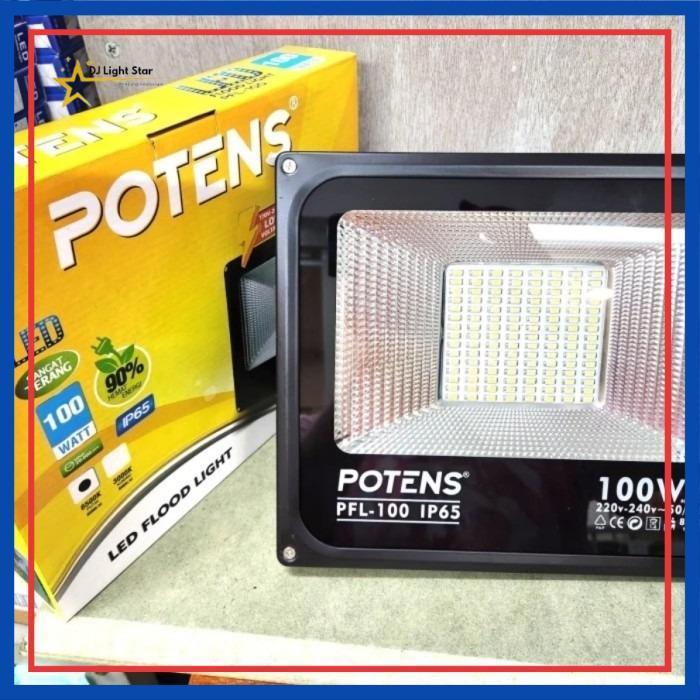 LAMPU SOROT LED 100 WATT SNI / LED FLOOD LIGHT 100 WATT , 150 WATT - POTENS PIOLINE