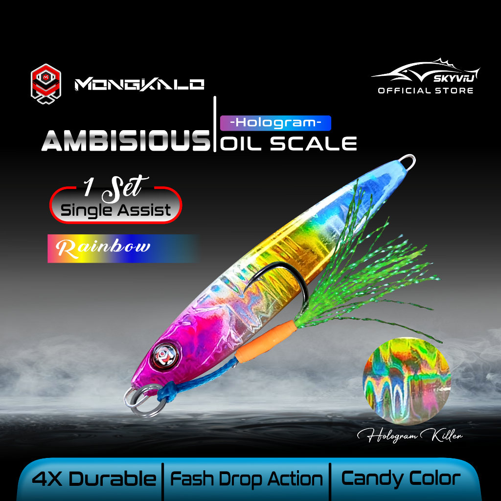 Mongkalo Ambisious Minyak noGID noMotif Candy 60 Rainbow