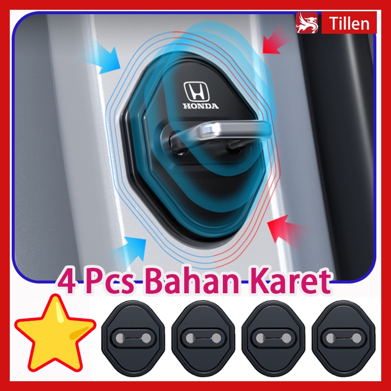 4 Pcs/ Pelindung Kunci Pintu Mobil / Set Universal Senyap Mobil Pelindung Kunci Pintu Mobil Bahan ka