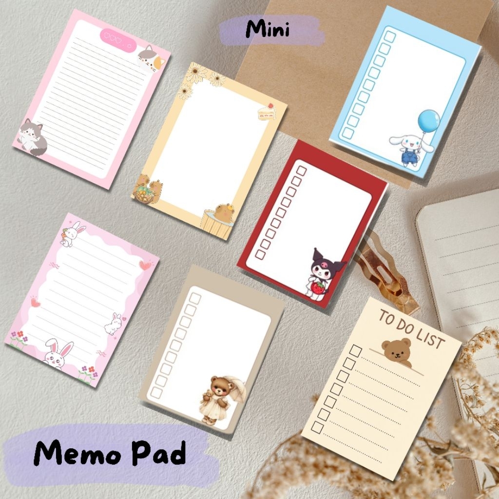 

Kertas Memo Notepad Catatan Kecil NotePad Costum Foto