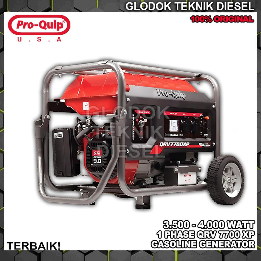 Proquip Gasoline Generator 4000 - 3500 Watt 1 Phase 4 - 3.5 KW QRV7700XP Mesin Genset Bensin Pembang